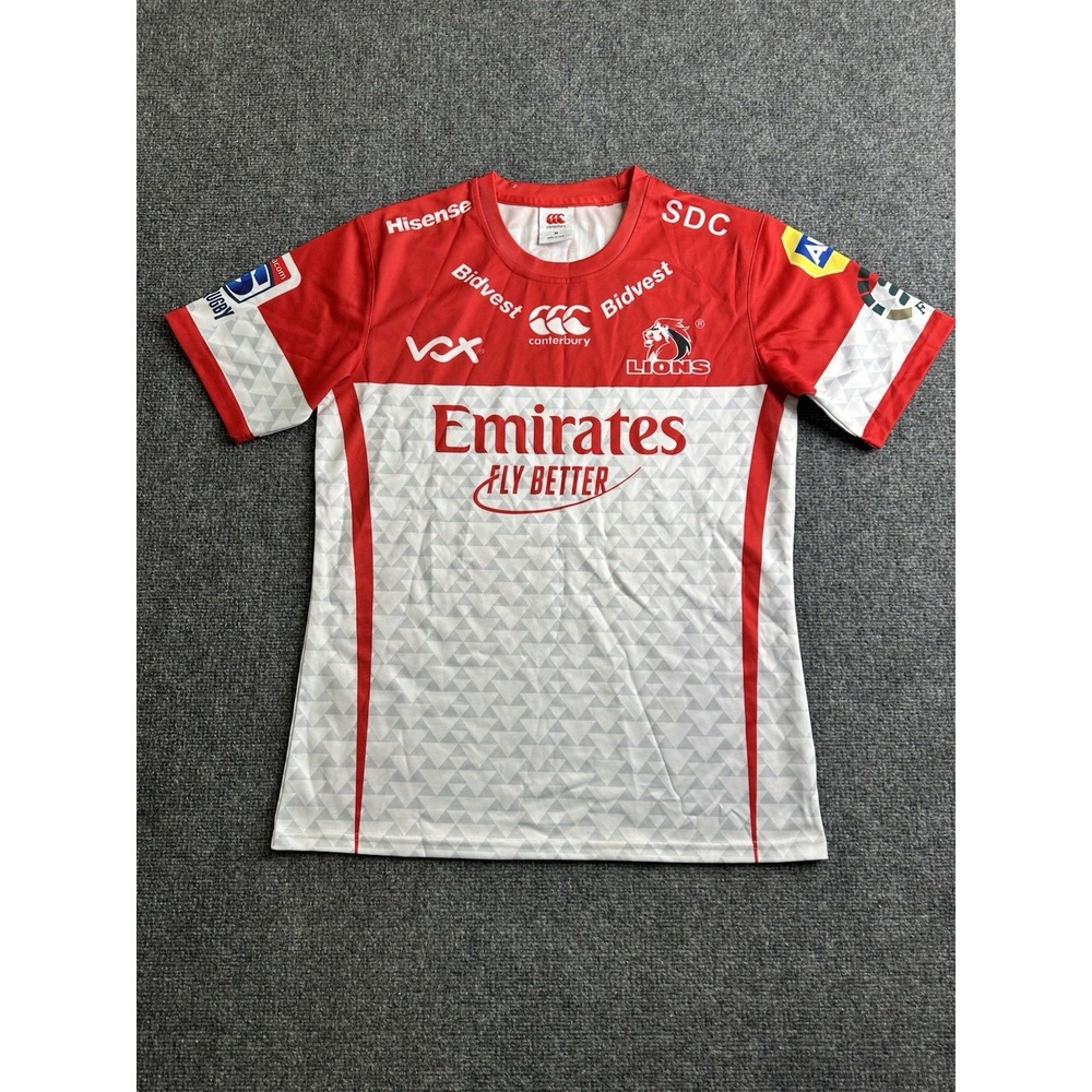 Mens 2019 Canterbury Lions Super Rugby Home Jersey Emirates, Size M